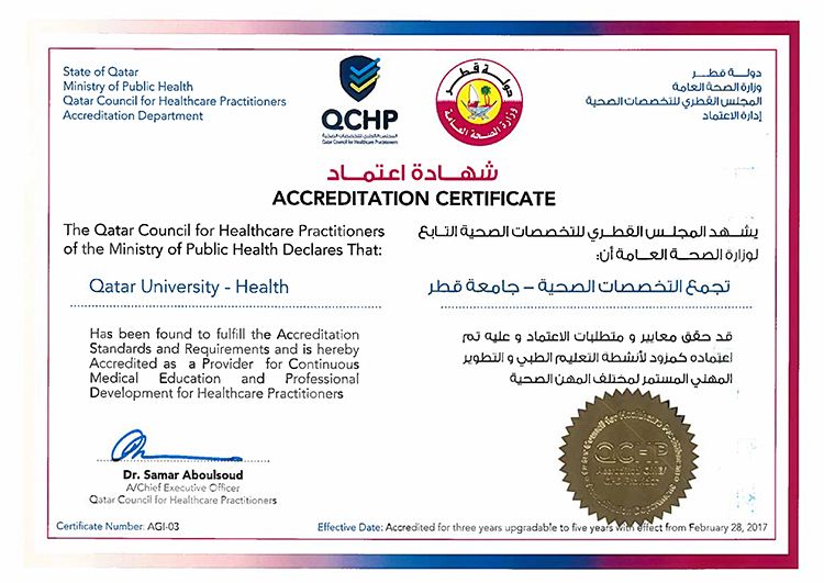 Accreditation Qatar University